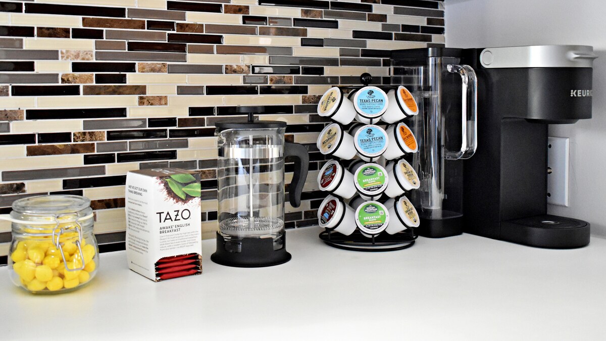 Outdoor area at Tobin Hill furnished rental San Antonio